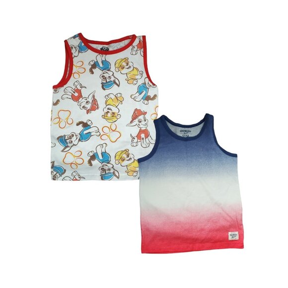 Set of 2 Boys Tank‎ Tops. Osh Kosh Size 5T & Paw Patrol Size 5. Gently worn. - Picture 1 of 4
